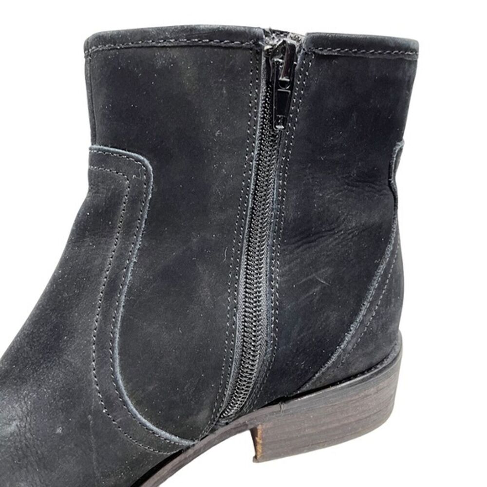 STEVE MADDEN CHANCES Genuine Leather Exposed Zipper Ankle Boots Booties sz 8 - Picture 10 of 16